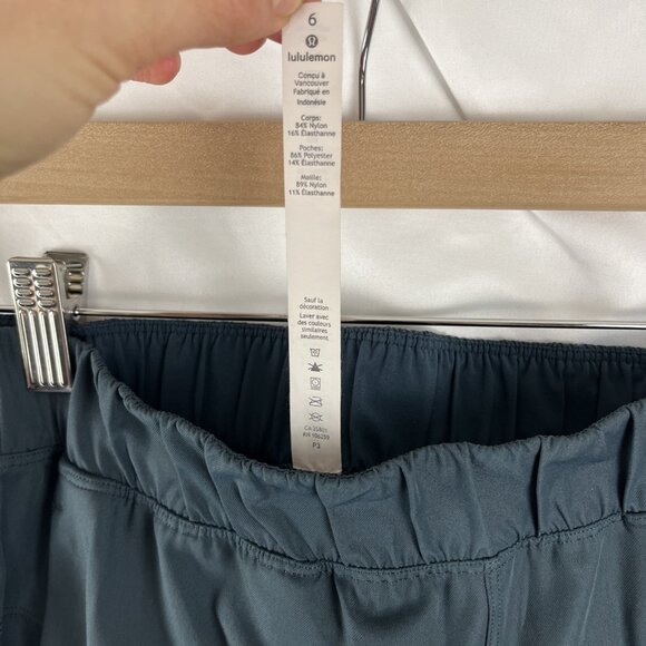 Lululemon Next Move Crop 23" in Gravity Teal Colour Women's Size 6 - Picture 6 of 14